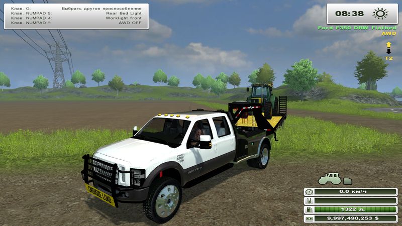 FORD SUPER DUTY F-350 DRW CREW CAB 4X4 FLATBED V 1.0 (MOREREALISTIC)