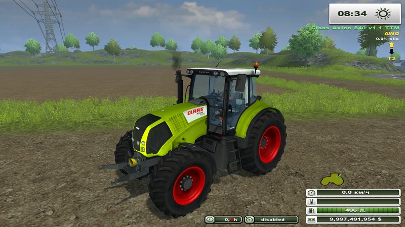 CLAAS AXION 840 V 1.1 (MOREREALISTIC)