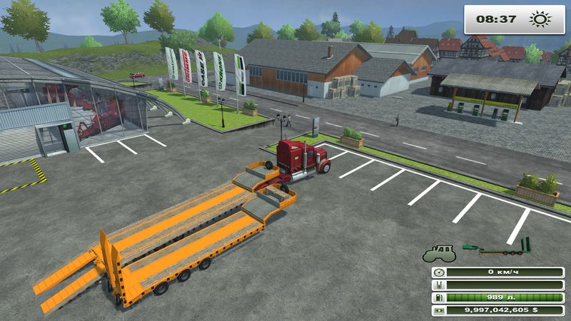 LOW LOADER GALTRAILER ORANGE V 1.0