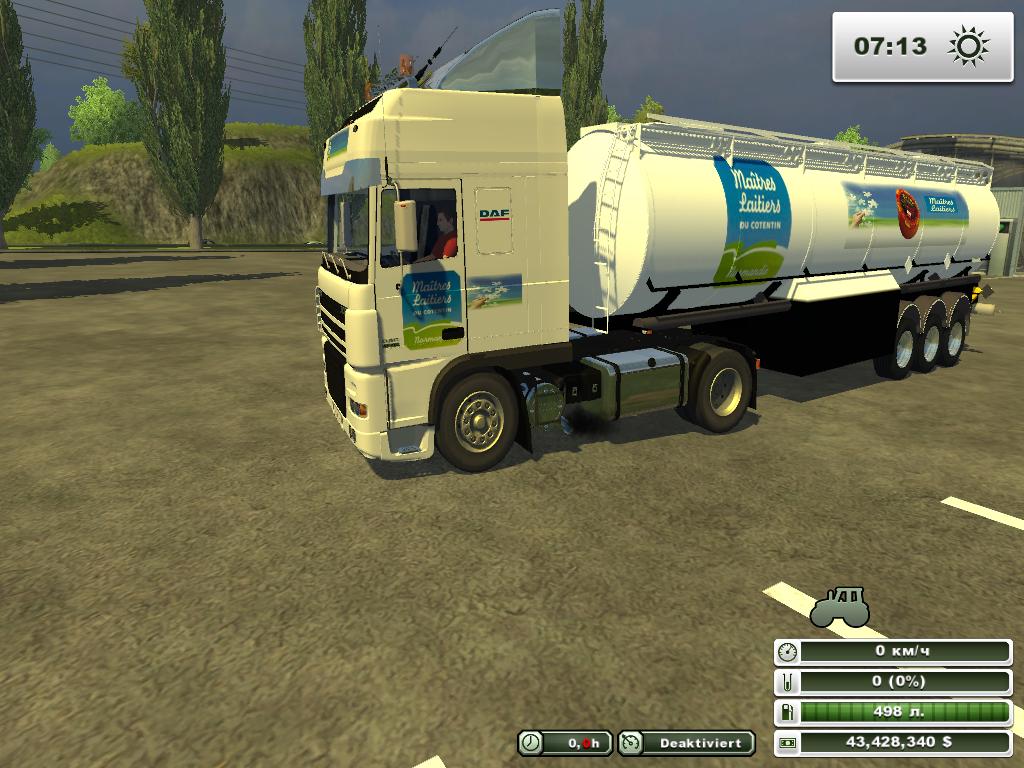 DAF XF 480 & Milchtrailer Maitres Laitiers v 1.0